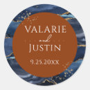 Search for navy blue and orange stickers Elegant