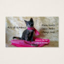 Search for cat shaped business cards Kitten