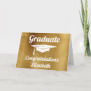 Search for college graduate congratulations cards Gold