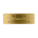 Search for designer return address labels Gold