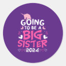 Search for big sister to be stickers Unicorn