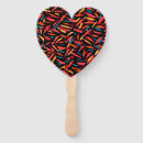 Search for heart shaped hand fans Church