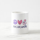 Search for peace coffee mugs Nurse