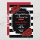 Search for red lingerie shower invitations Elegant