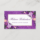 Search for purple glitter business cards Hair stylist