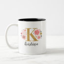 Search for monogram k mugs Elegant