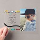Search for transportation birthday invitations Second boy