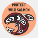 Search for white salmon stickers Red
