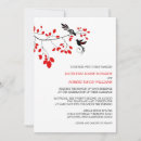Search for red birds wedding invitations Modern