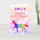 Search for rainbow colored cards Unicorn
