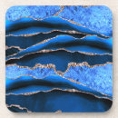 Search for blue agate coasters Silver
