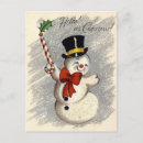 Search for candycane postcards Snowman