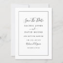 Search for with rsvp wedding save the dates Black and white