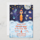 Search for around the world birthday invitations Blast off