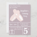 Search for ballerina shoes birthday invitations Pink