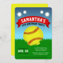Search for softball birthday invitations Athlete