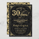 Search for black gold damask wedding invitations Vintage