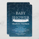 Search for constellations baby shower invitations Astronomy