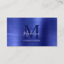 Search for blue metal business cards Construction
