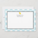 Search for blue gingham thank you cards Baby shower