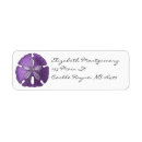 Search for sea shells return address labels Purple