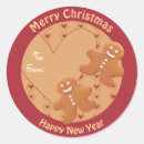 Search for gingerbread men stickers Merry christmas