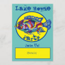 Search for lake party invitations Watercolor