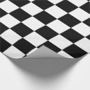 Search for black and white check wrapping paper Checked