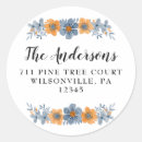Search for light orange wedding stickers Watercolor