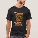 Search for queens are born in january tshirts Retro
