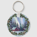 Search for log cabin key rings Snow