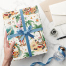 Search for surfer wrapping paper Santa