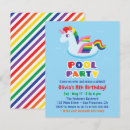 Search for unicorn pool party invitations Kids