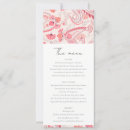 Search for damask wedding menus Classic
