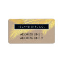 Search for palm fronds return address labels Modern