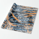 Search for animals of wild wrapping paper Tiger