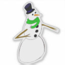 Search for snowman with carrot nose stickers Winter