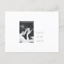 Search for black and white save the dates postcards Minimalist