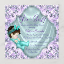 Search for lavender and teal baby shower invitations Purple