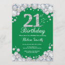 Search for green 21st birthday invitations Twenty first birthday