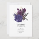 Search for purple black and gold invitations Chic