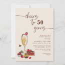 Search for champagne glass birthday invitations Cheers to 50 years