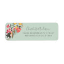 Search for floral wreath return address labels Modern
