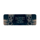 Search for gothic style return address labels Skull