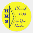 Search for high school reunion stickers Gold