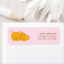 Search for cat paws return address labels Kitty
