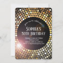 Search for disco 70s invitations Gold