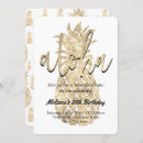 Search for golden pineapple invitations Luau