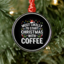Search for coffee christmas tree decorations Xmas