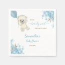 Search for teddy bear baby shower napkins Dusty blue